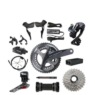 China Shimano Di2 Ultegra R8050 50/34T 53/59T 165/170/172.5/175mm 2*11 Carbon Fiber Speed ​​Electronic Road Bike Bicycle Groupset Update R8000 for sale