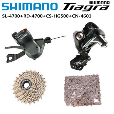 China Shimano Tiagra 4700 1x10s Groupset Carbon Steel Clutch Lever Right 10s Rear Derailleur GS NC 4601 Cassette HG500 28t 34t Road Bike 112L for sale