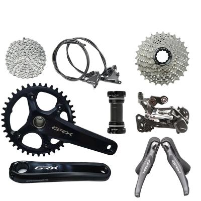 China Carbon Steel SHIMANO GRX RX810 RX812 Groupset 170 172.5 175mm 40 42T Crankset Clutch Derailleur Cassette 1X11s Road Bike Disc Brake Suit for sale