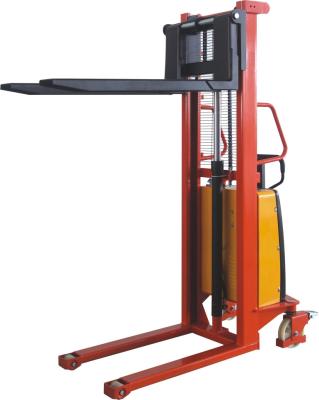 China Hydraulic Manual Pallet Truck Stacker 1500kg Electric Forklift Stacker for sale