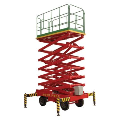 China Trailer Mounted Hydraulic Scissors Lift Truck For Loading & Unloading Cargo In Factory for sale