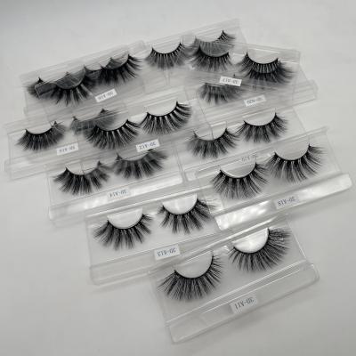 China Natural Wholesale Custom Long False 3d Mink Eyelashes Cruelty Free Label Vegan Whips Silk 3d Eyelashes for sale