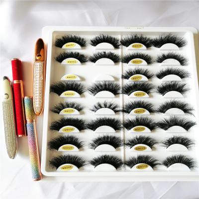 China Soft and Natural Cruelty Free True 3d Mink Eyelashes Vendor Free Sample 25mm Thick Mink Lashes For Makeup for sale