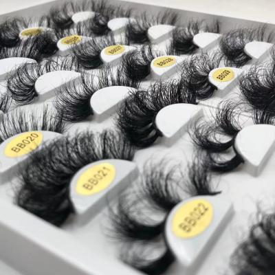 China Wholesale 5d 25mm Mink Eyelashes Vendor Premium Soft And Natural Real Mink Eyelash 5D Mink Lashes 25mm With Custom Eyelash Packing Box for sale