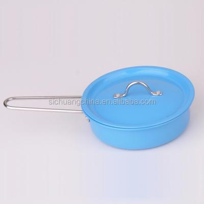 China Viable Mini Stainless Steel Toy Cutlery Children Kids Play Set Camping Royal Kitchen Set for sale