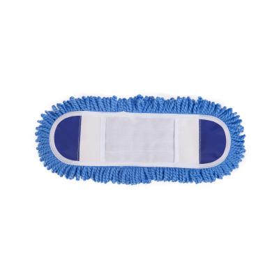 China Sustainable Factory Good Quality Microfiber Dust Mop Refill Flat Mop Head for sale