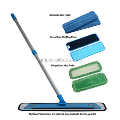 China Durable ABS Material Replaceable Mop Floor Cleaning Flat Mop for sale