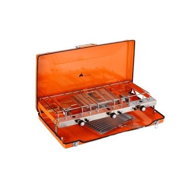 China Newest Hotel Double Power Source 4 Burner Camping Gas Stove for sale