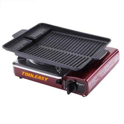 China Korean/Japan BARBECUE dustproof square palte non stick outdoor square barbecue dish for portable gas stove for sale