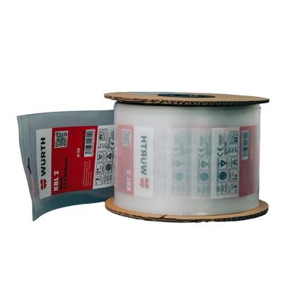 China Disposable Custom Logo Plastic Printing LDPE HDPE Autobags Packaging Bags On Roll With Punch Hi Strength LDPE Pre-opened Roll Bag for sale