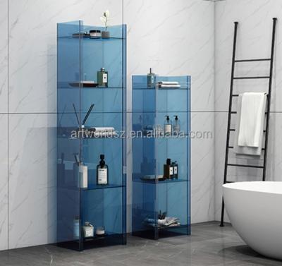 China acrylic bath lotion stand custom acrylic liquid shampoo stand bath room equipment for sale