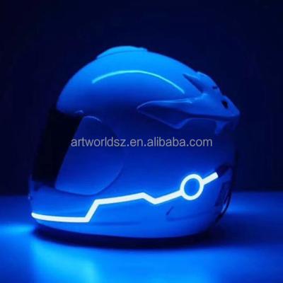 China Motorcycle Helmet EL light Tape Cool LED light strip safety light tape for Biker road cycling for sale