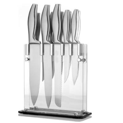 China acrylic blade carrier clear acrylic knife block factory direct sales knife stand for sale