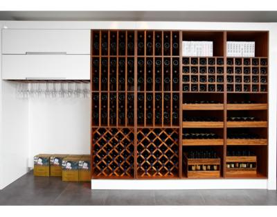 China wine show room display cabinet wood wine shop display fixture for sale