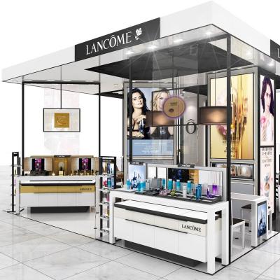 China mall display stand for cosmetic shop new design cosmetic kiosk for mall for sale