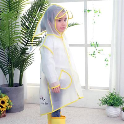 China Cheap Fashion Child Transparent Raincoat Bachelorette Rainwear Raincoat With Cute Animal for sale