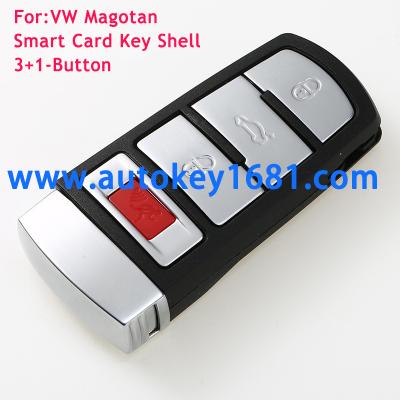 China Plastic Key Shell Replacement Fob Case of Smart Remote 3+1Buttons for VW cc Passat Magotan for sale