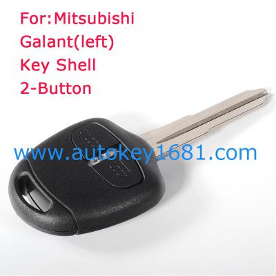 China Plastic Remote Car Key Shell 2 Button With Left Uncut Blade Fit For MITSUBISHI Grandis Outlander Lancer IV IX VI for sale