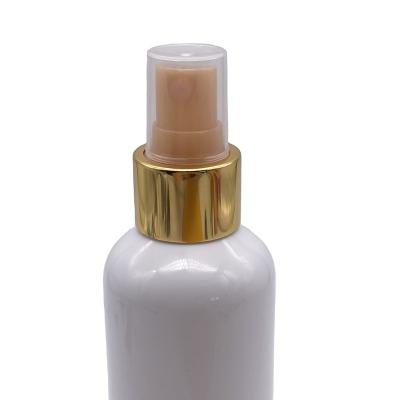 China Non Spill Hot Selling Gold 24/410 Cosmetic Luxury Mist Sprayer Perfume Sprayer 24mm Gold Mist Sprayer For Lotion for sale