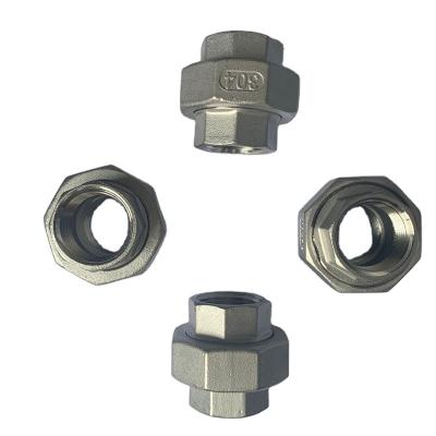 China Factory 304 Industrial Best Selling Stainless Steel China Material Steel Pipe Fitting Union for sale