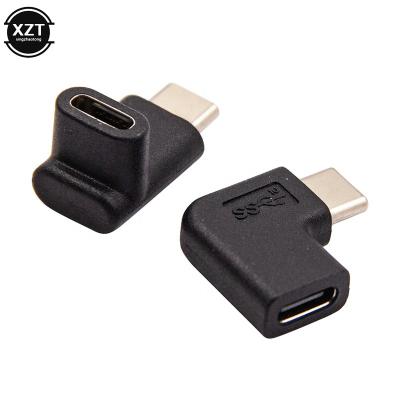 China Mobile Devices Computer 90 degree elbow USB 3.1 Type C male to female USB-C video adapter extension plug for sale