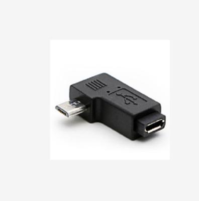 China PC Micro usb Male to Micro USB Female 90 270 degree Angle Converter Connector data Sync Charger Adapter for sale