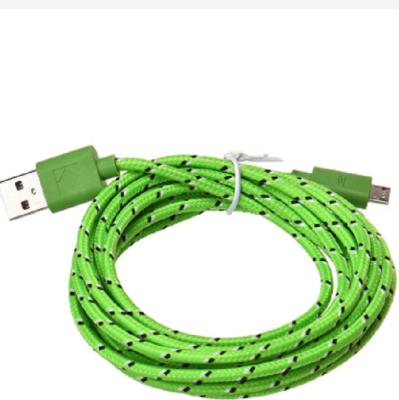 China PC MAC Gaming Nylon Braided micro usb  Data Sync Charger Charging Cable Cord For Android iPhone for sale