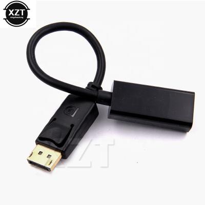 China 1080P DP to HDTV-compatible Cable Adapter Male To Female For HP/DELL Laptop PC Display Port to HDTV-compatible Cord Converter Patch cord for sale