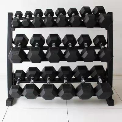 China Feierdun Commercial Gym Equipment Weightlifting Hex Dumbbell Rack Rack For Dumbbell for sale