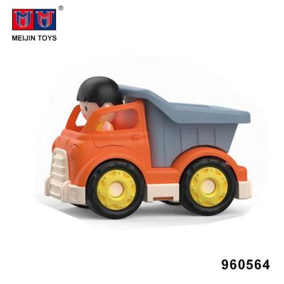 China Eco-Friendly Material Simulation Cute Sliding Plastic Model Toy Dump Truck for sale