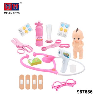 China 14PCS Role Play Toys High Quality Environmental Material Doctor Set For Kids Children for sale