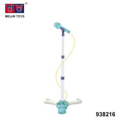 China Environmental Material Adjustable Stand Lighting Microphone Plastic Toy For Boy for sale