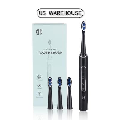 China USA Stock 4 Heads Replacement Electric Toothbrush Best Price USB Oral Care USB Radio Whitening Teeth Charging Electric Toothbrush Teeth Whitening for sale