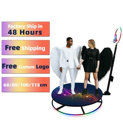 China 360 Video Shooting Drop Shipping Custom Logo Fashion Selfie Photo Booth 360 Photo Booth For Ipad Auto 360 Camera Photobooth 68cm for sale