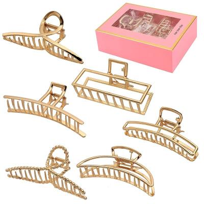 China Hot Selling Hair Clip Women Girls Gold Claw Hair Clip Accessories New Design Metal Claw Hair Clip - buy hair clip for sale