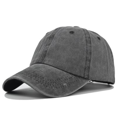 China breathable & Retro Washed Cotton Unisex Warm Waterproof Cap Casual Distressed Baseball Cap for sale