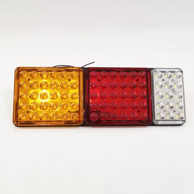 China Trailer Truck Bus Led Tailight ISO Certificated Universal Trucks Semi Trailer 75 LED 24v Stop Turn Combination Rear Tail Light for sale