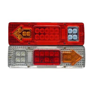 China Trailer Truck Bus Led Tail Lights 12V 24V Truck Trailer Farm Vehicles Brake Turn Combo Lamp Red White Red White Led Tail Light For Pickup for sale