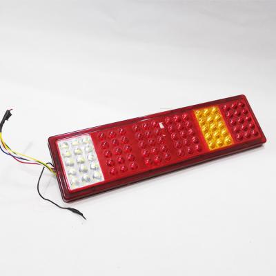 China Trailer Truck Bus Led Tail Lights 24V Three Colors Yellow Red White Led Rear Lamps Stops Turn Tail Lights For Truck Trailer for sale