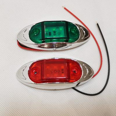 China Trailer Truck Bus Led Beacon Factory Wholesale 12V 24V Side 4 Inch Waterproof Five Color LED Marker Lamp Side Light For Truck for sale