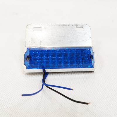 China Trailer Truck Bus Led Beacon Lights Universal New 24 Volt LED Side Blue Back Lights Beacon Light For Truck Bus Farm Vehicles for sale