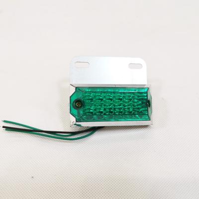 China Trailer Truck Bus Led Beacons Truck Trailer Compartment Side 24V LED Lamp Heavy Green Side Markerlight Beacons for sale