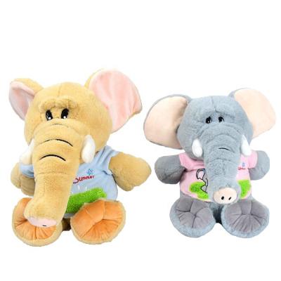 China Factory Wholesale Custom Cotton Toy Stuffed Elephant Toy Stuffing Soft Cute Cartoon Stuffed Animal Toy for sale