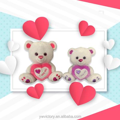 China Plush Toy Factory Custom Stuffed Animal Plush Toys Hug Heart Bear Valentine's Day Stuffed Toy Gift for sale