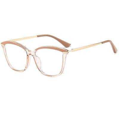 China For Reading Glasses Fashion Blue Light Blocking Optical Frame TR90 Glasses Retro Computer Glasses Anti Blue Light Glasses Cat Eye Frame for sale