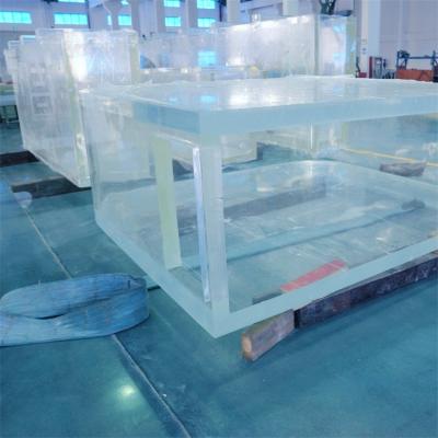 China Modern Design Fish Tank Viable Clear Acrylic Plastic Square Fish Tank For Home Hotel Decorative for sale