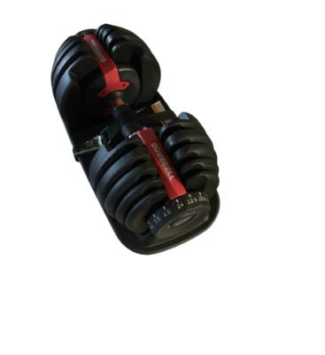 China Universal Custom 24kg Power Iron Logo Oem China Equipment Exercise Set Fitness Free Weight 24 Kg Automatic Adjustable Dumbbells for sale