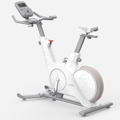 China Universal Commercial Spin Bike For Gym Center Or Home Back Workout Gym Bike Magnetic Resistance Spinning Indoor Bike Black White for sale