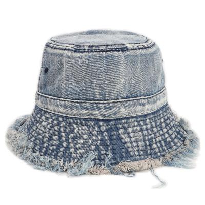 China 2022 New Design COMMON Denim Hat Old Wool Rim Brim Bucket Hat Retro Short Fashion Floppy Sunshade Basin Hat for sale