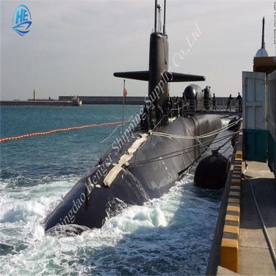 China Protect Boat Semi Pneumatic Rubber Fender For Submarine And Boat for sale